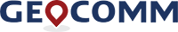 Geocomm geospatial logo and link